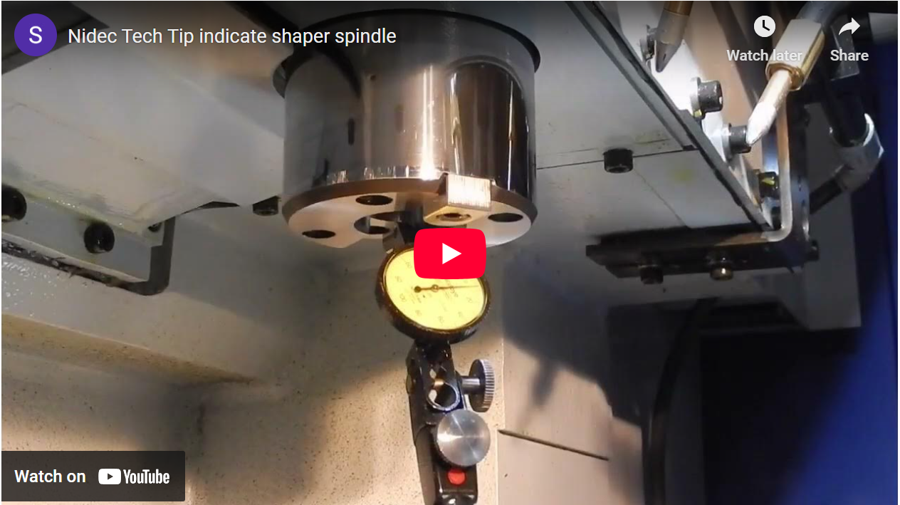 NIDEC Tech Tip: Indicate Shaper Spindle